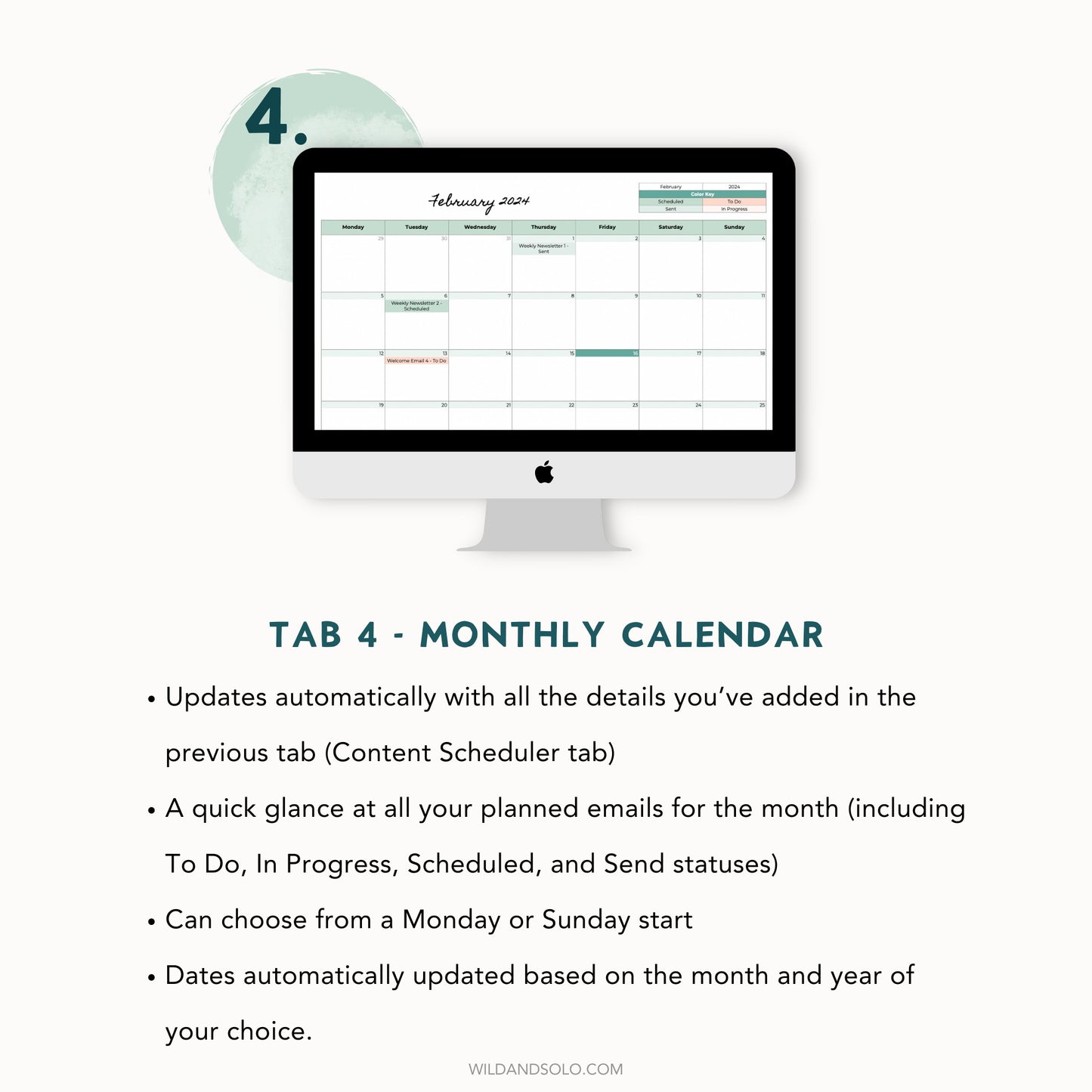 Email Marketing Planner Spreadsheet for Google Sheets