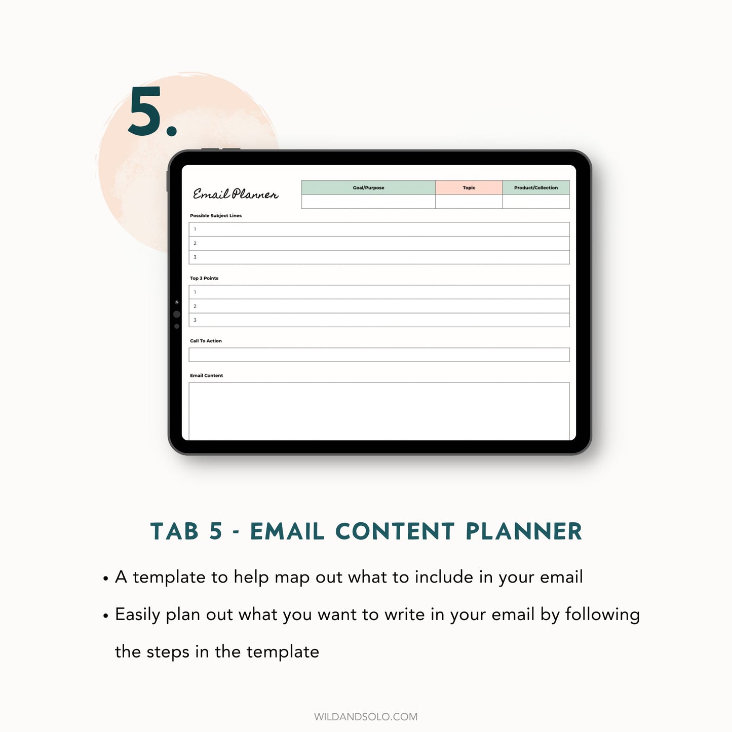 Email Marketing Planner Spreadsheet for Google Sheets