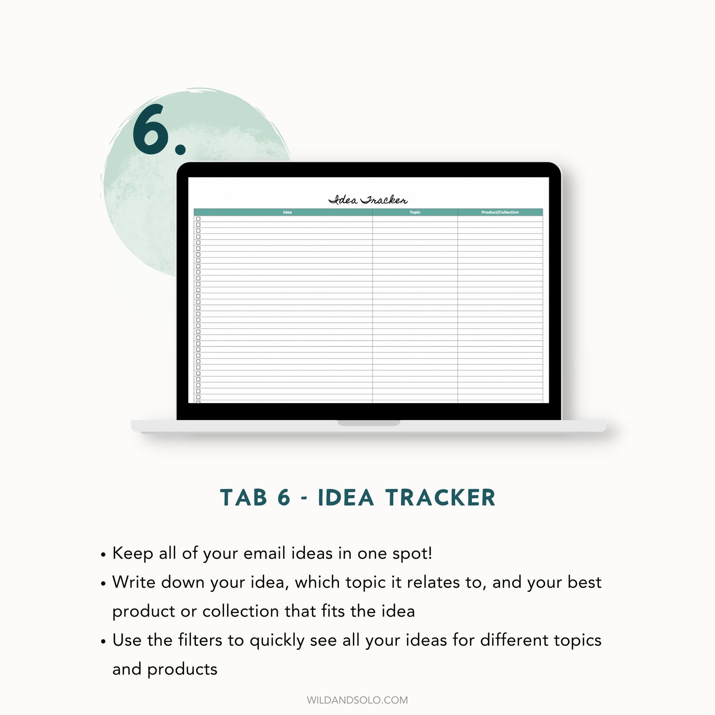 Email Marketing Planner Spreadsheet for Google Sheets