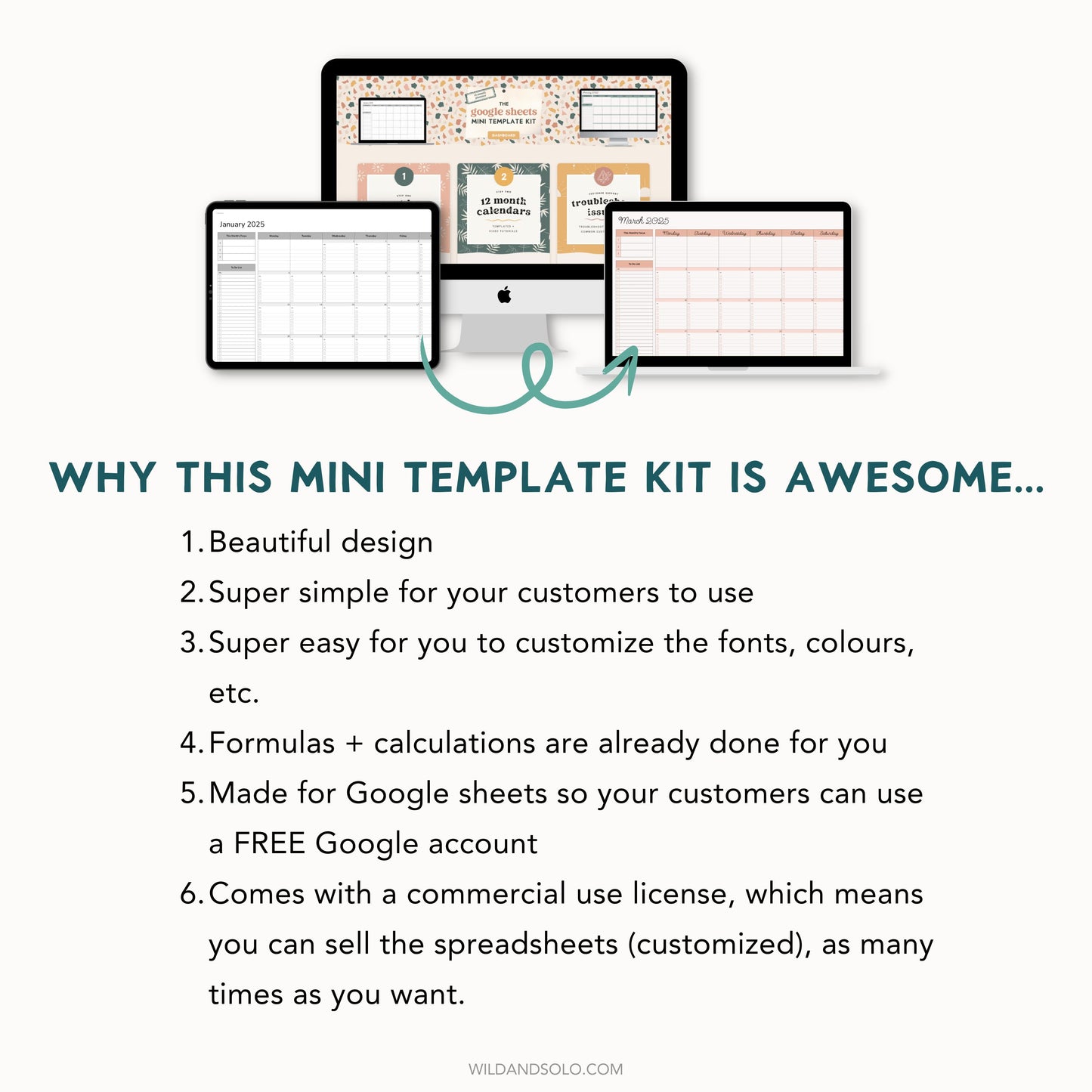 The Google Sheets Mini Template Kit - Yearly Planner Edition