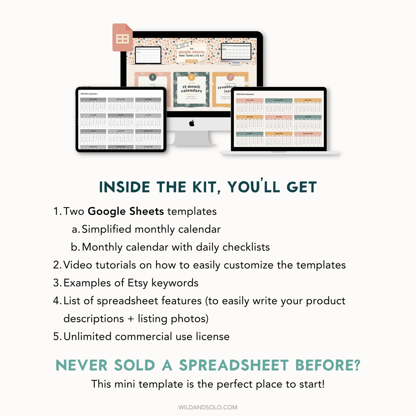 The Google Sheets Mini Template Kit - Yearly Planner Edition