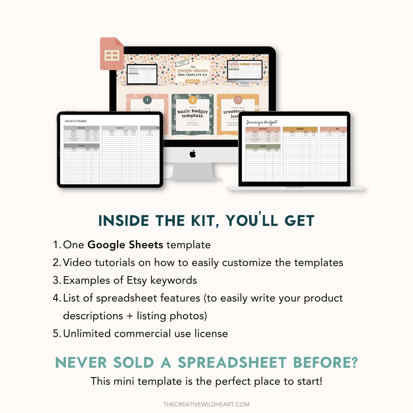 The Google Sheets Mini Template Kit - Basic Budget Edition