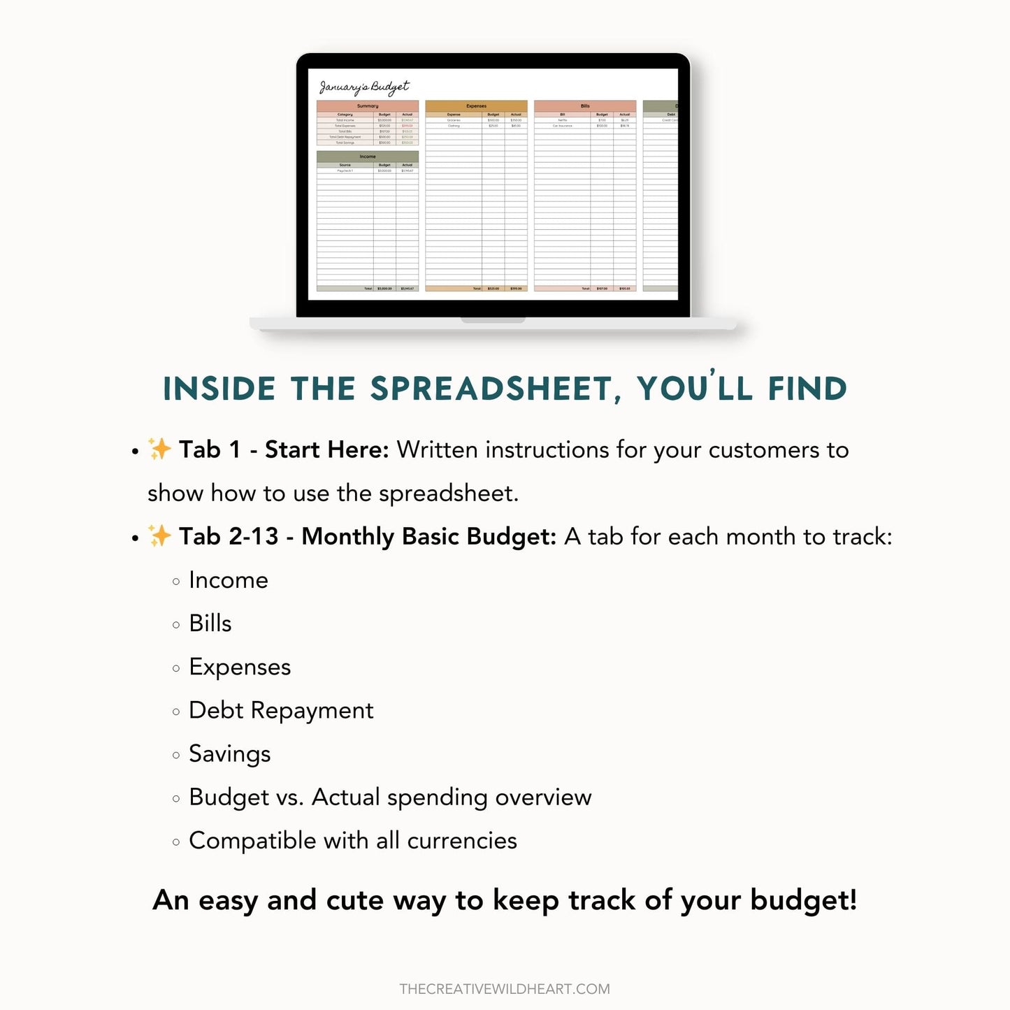 The Google Sheets Mini Template Kit - Basic Budget Edition