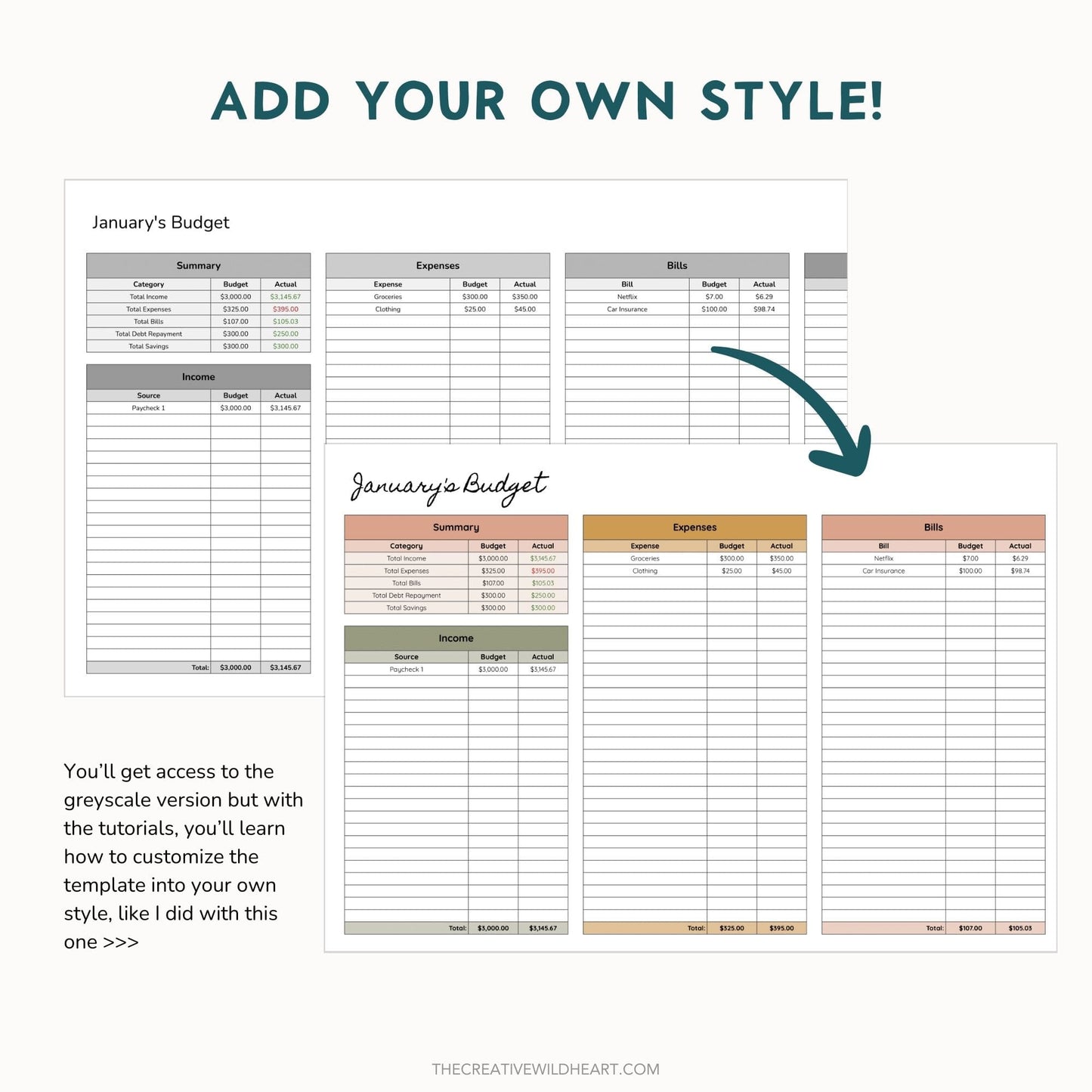 The Google Sheets Mini Template Kit - Basic Budget Edition