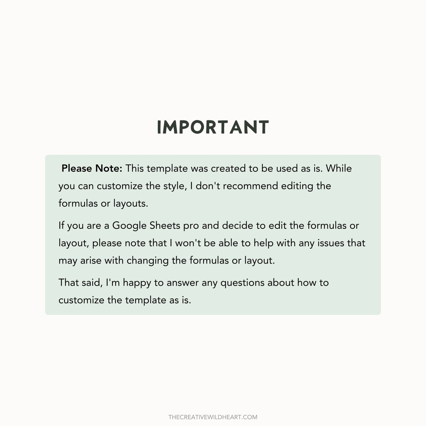 The Google Sheets Mini Template Kit - Simple Year At A Glance Calendar Edition