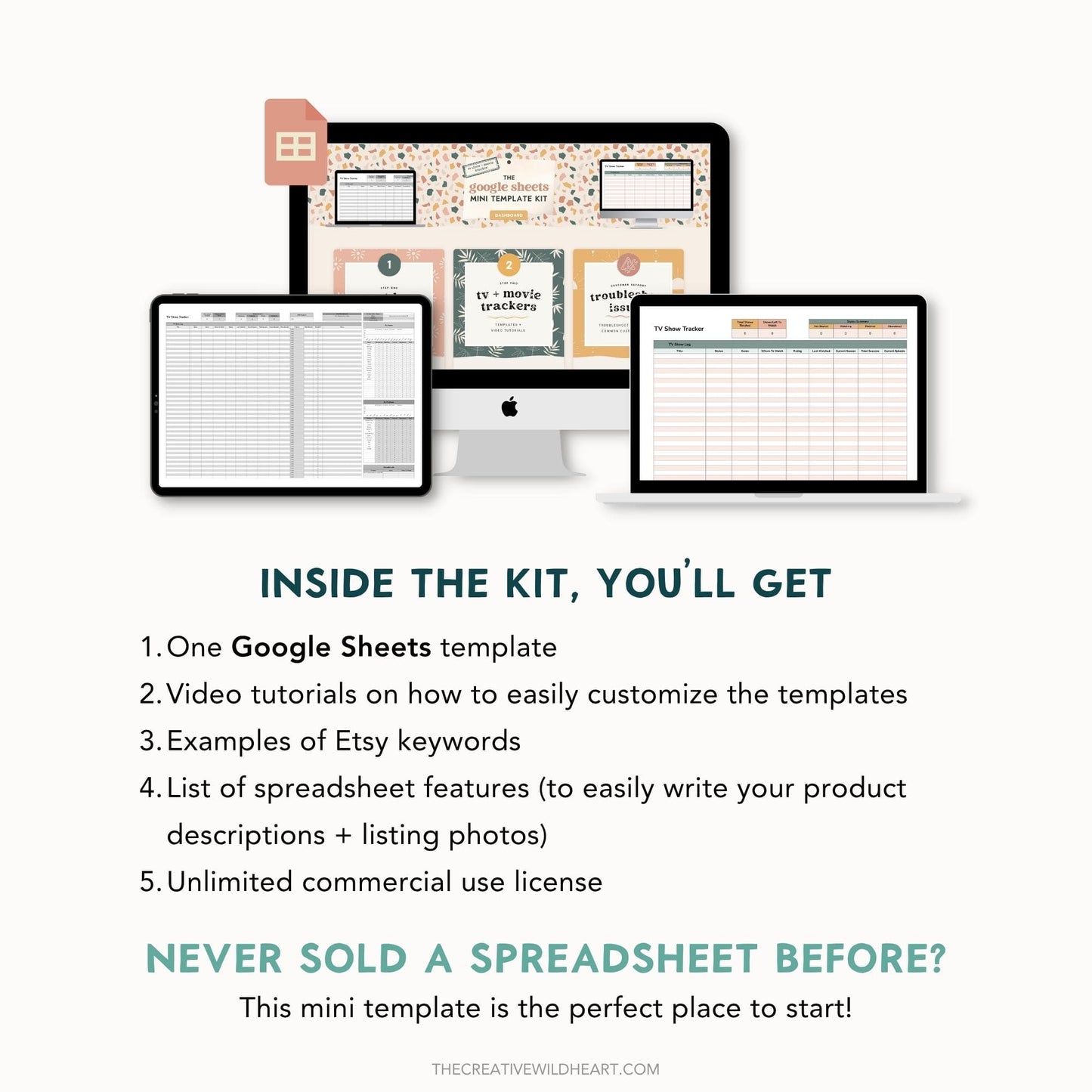 The Google Sheets Mini Template Kit - TV Show + Movie Tracker Edition
