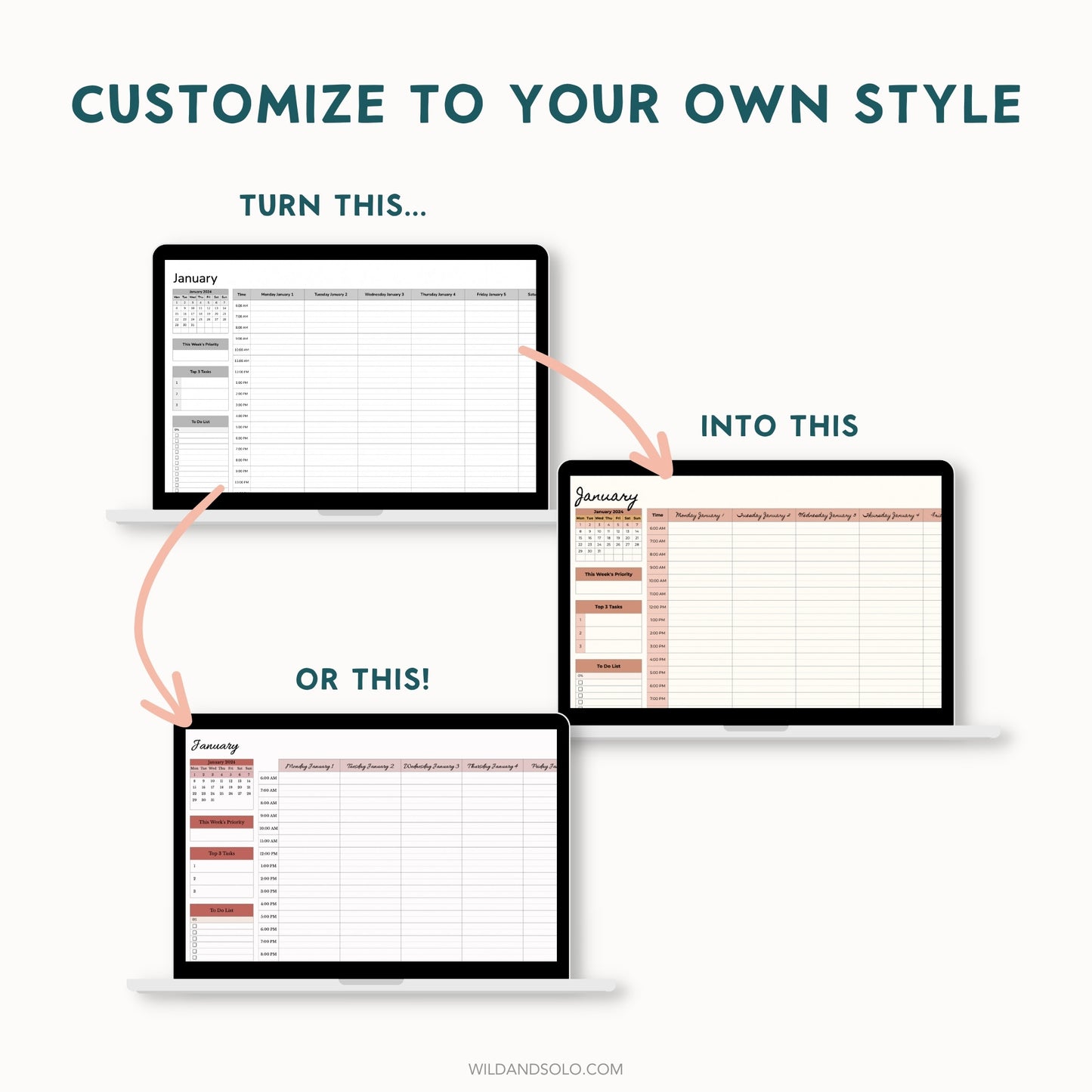 The Google Sheets Mini Template Kit - Simple Weekly Planner Edition