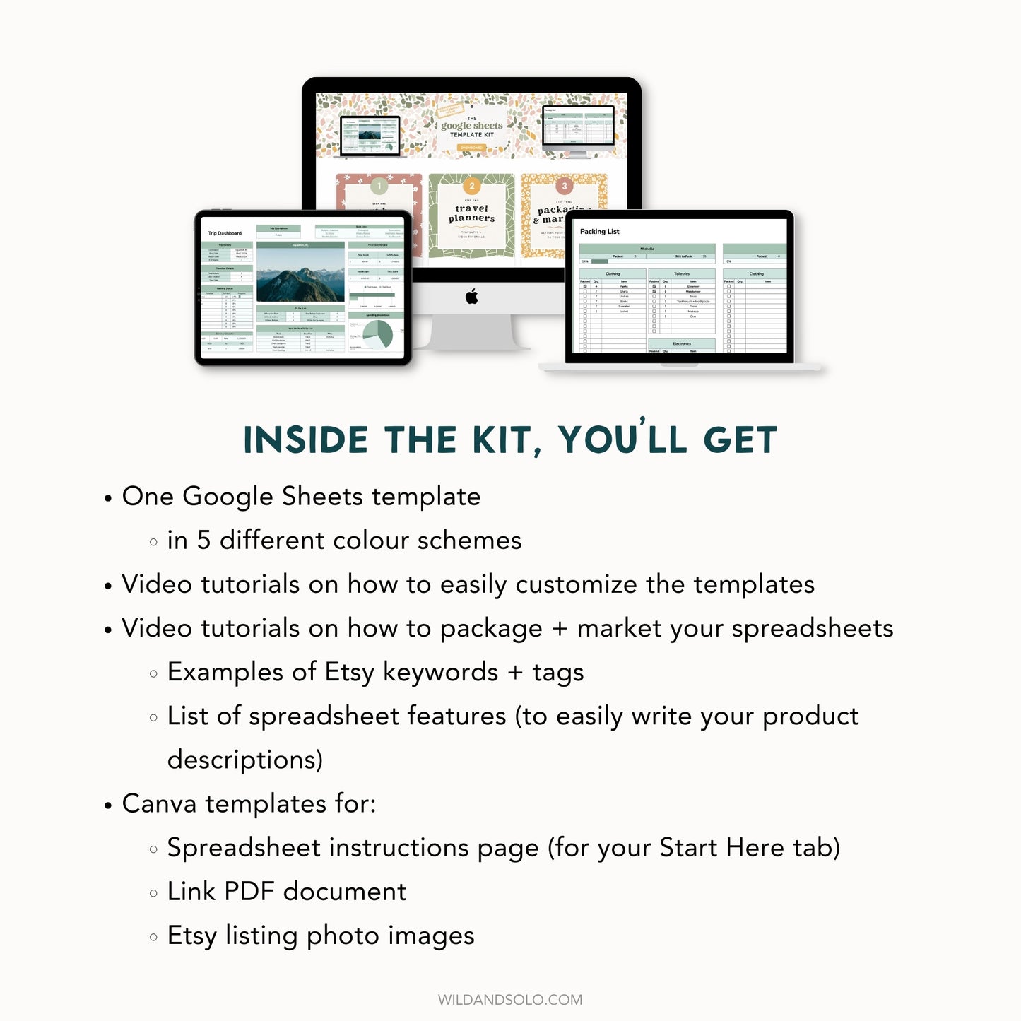 The Google Sheets Template Kit - Travel Planner Edition