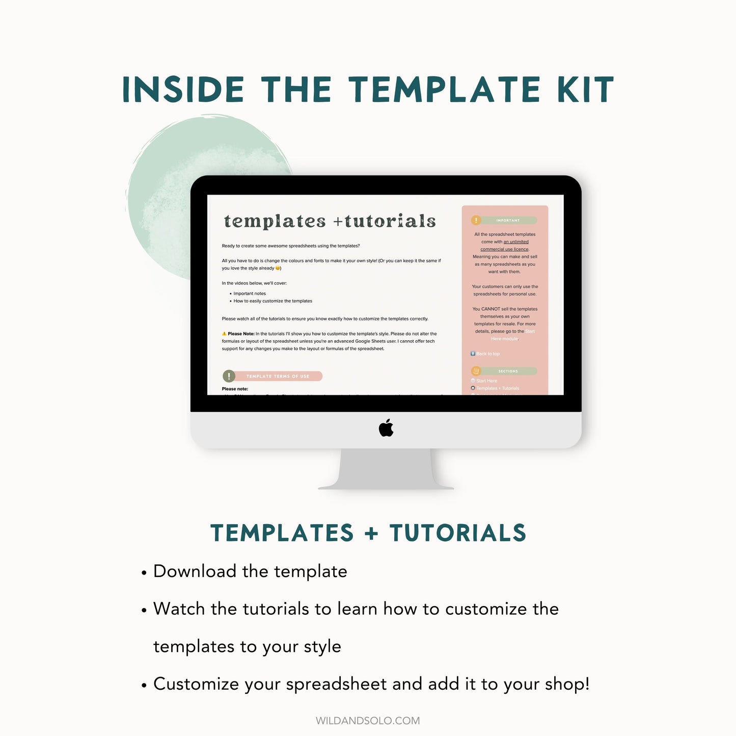 The Google Sheets Mini Template Kit - 12 Month Yearly Planner Edition