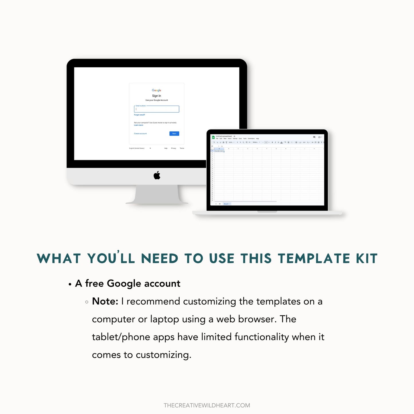 The Google Sheets Mini Template Kit - Bingo Goal Planner Edition