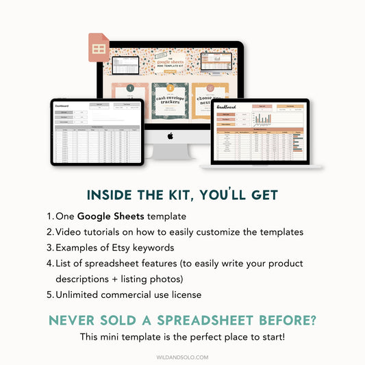 The Google Sheets Mini Template Kit - Cash Envelope Tracker Edition