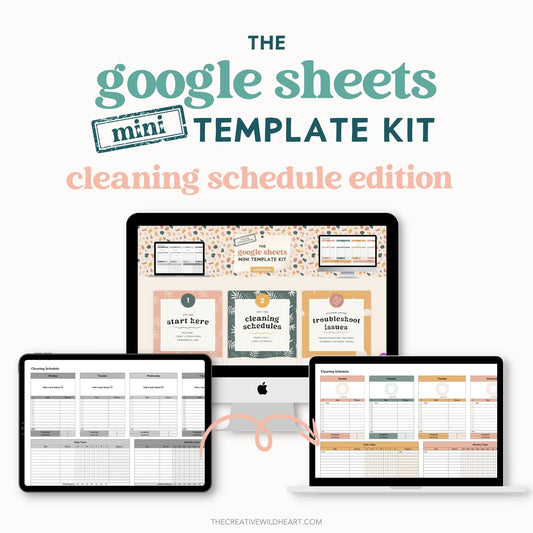 The Google Sheets Mini Template Kit - Cleaning Schedule Edition