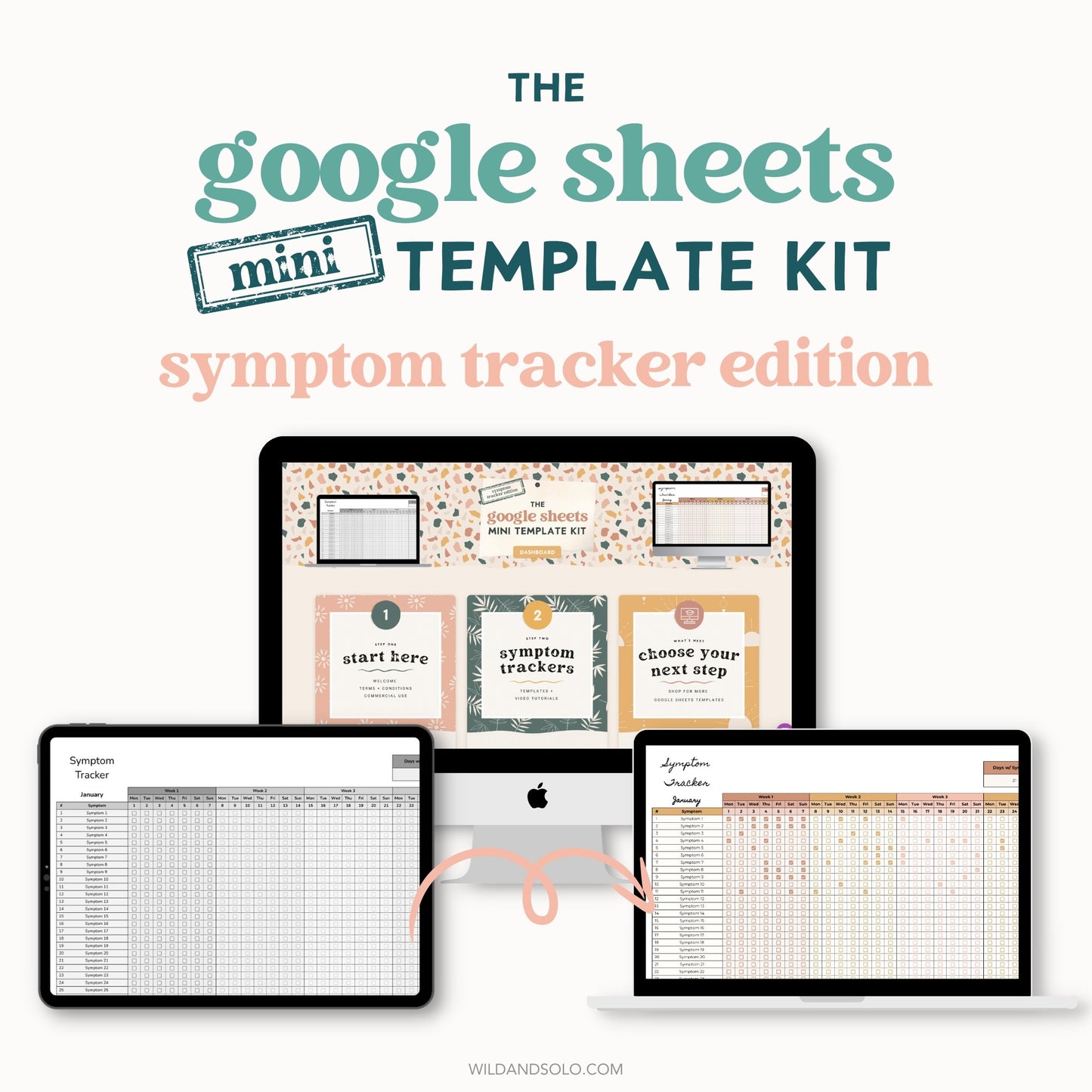 The Google Sheets Mini Template Kit - Symptom Tracker Edition