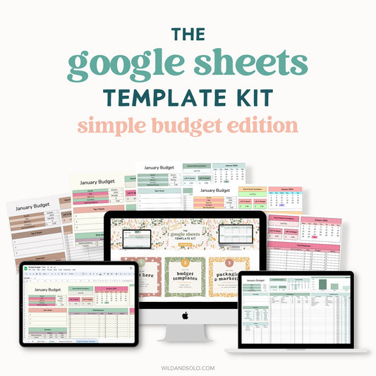 The Google Sheets Template Kit - Simple Budget Edition