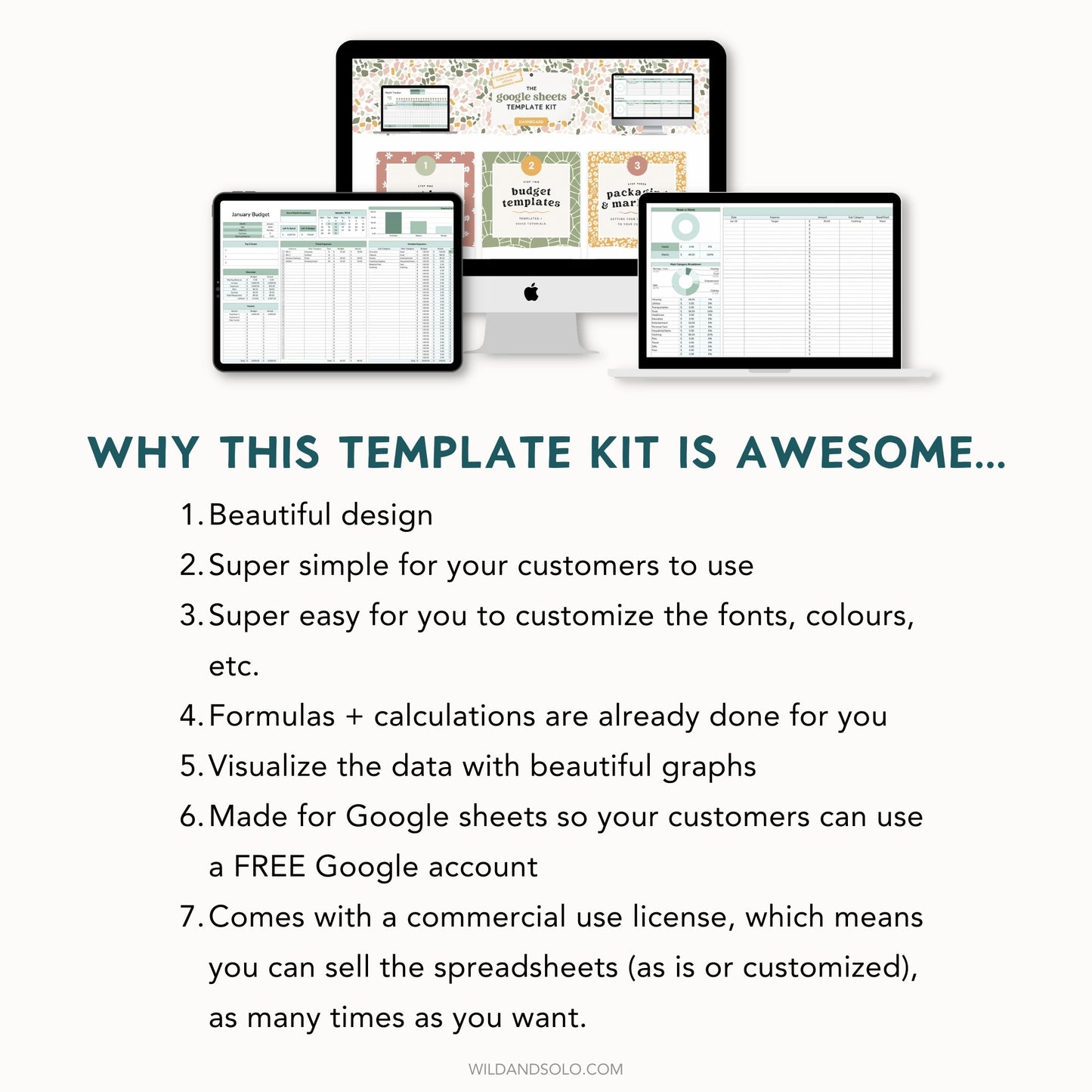 The Google Sheets Template Kit - Simple Budget Edition