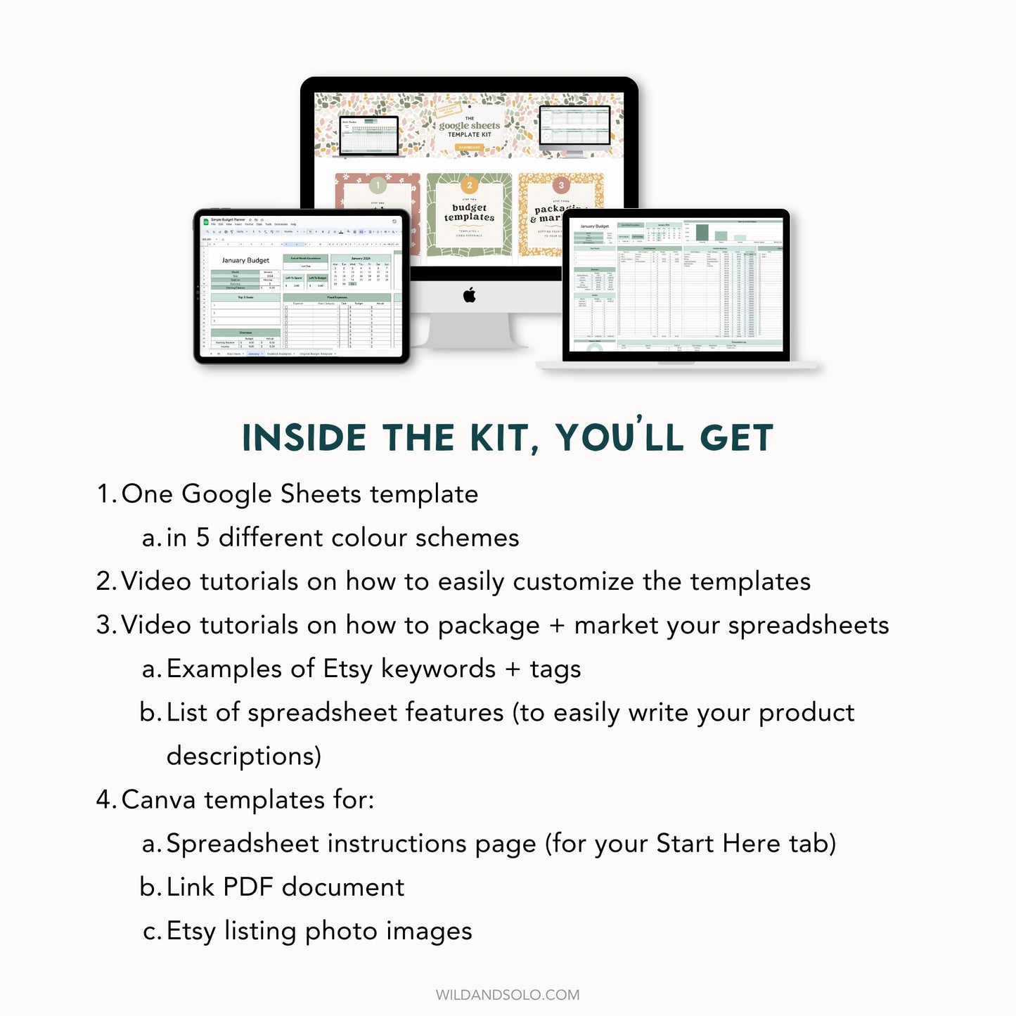 The Google Sheets Template Kit - Simple Budget Edition