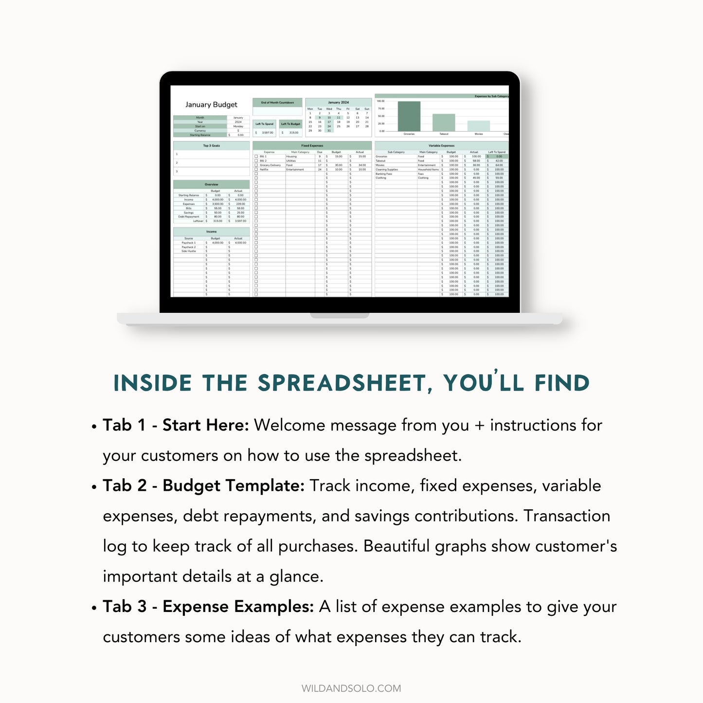 The Google Sheets Template Kit - Simple Budget Edition