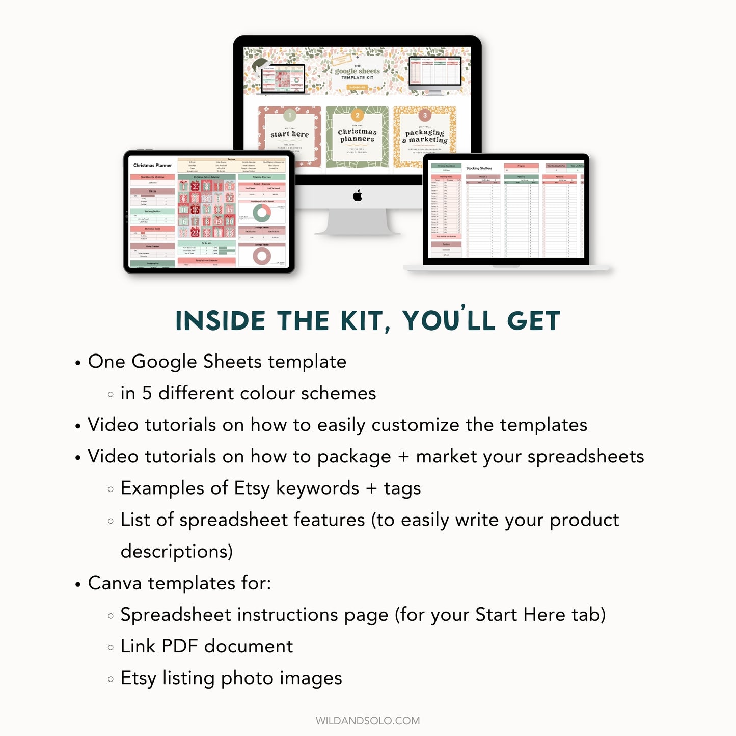 The Google Sheets Template Kit - Ultimate Christmas Planner Edition