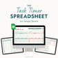 Task Timer Spreadsheet for Google Sheets