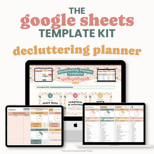 The Google Sheets Mini Template Kit - Decluttering Planner Edition